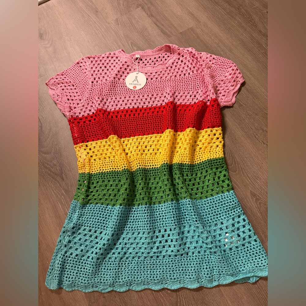 Colorful Crochet coverup